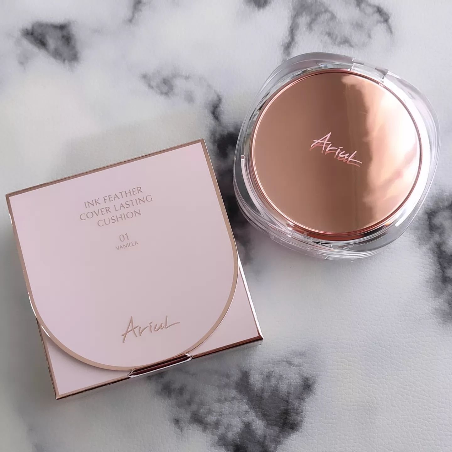 アリウル インクフェザーカバーラスティングクッション/Ariul/クッションファンデーションを使ったクチコミ（2枚目）
