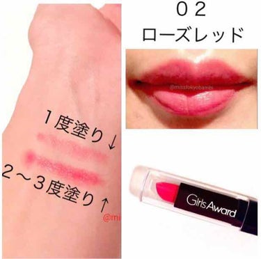 キャンドゥ GAプチルージュのクチコミ「《キャンドゥ×GIRLSAWRDコラボリップが可愛い💄》

全6色展開なんですが
気になったカ.....」（3枚目）