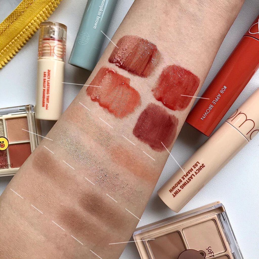 ジューシーラスティングティント/rom&nd/リップティントを使ったクチコミ（1枚目）