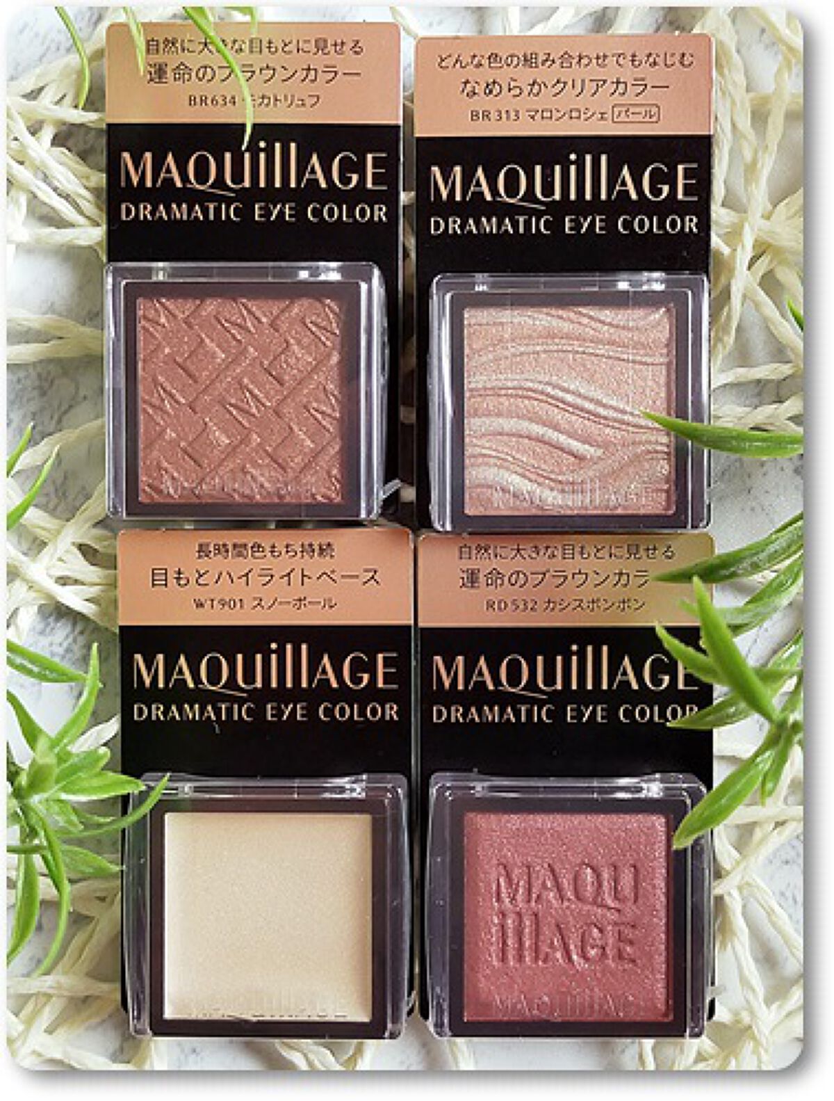 ドラマティックアイカラー (パウダー)/(クリーム)/マキアージュ/アイシャドウパレットを使ったクチコミ(2枚目)