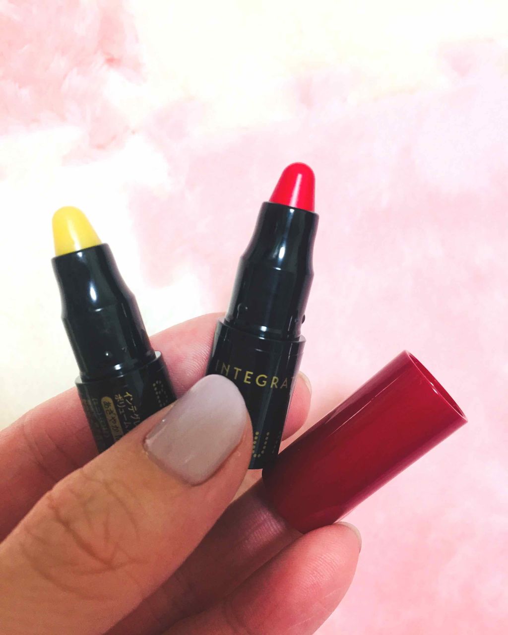 ボリュームバームリップ N ミニセット/インテグレート/口紅を使ったクチコミ（3枚目）