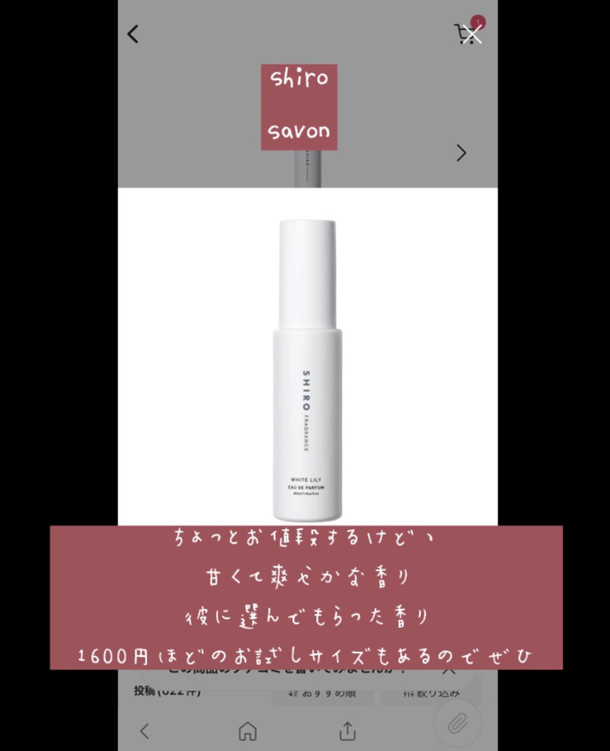 パルファンドトワレ ピュアシャンプーの香り/フィアンセ/香水(レディース)を使ったクチコミ（3枚目）