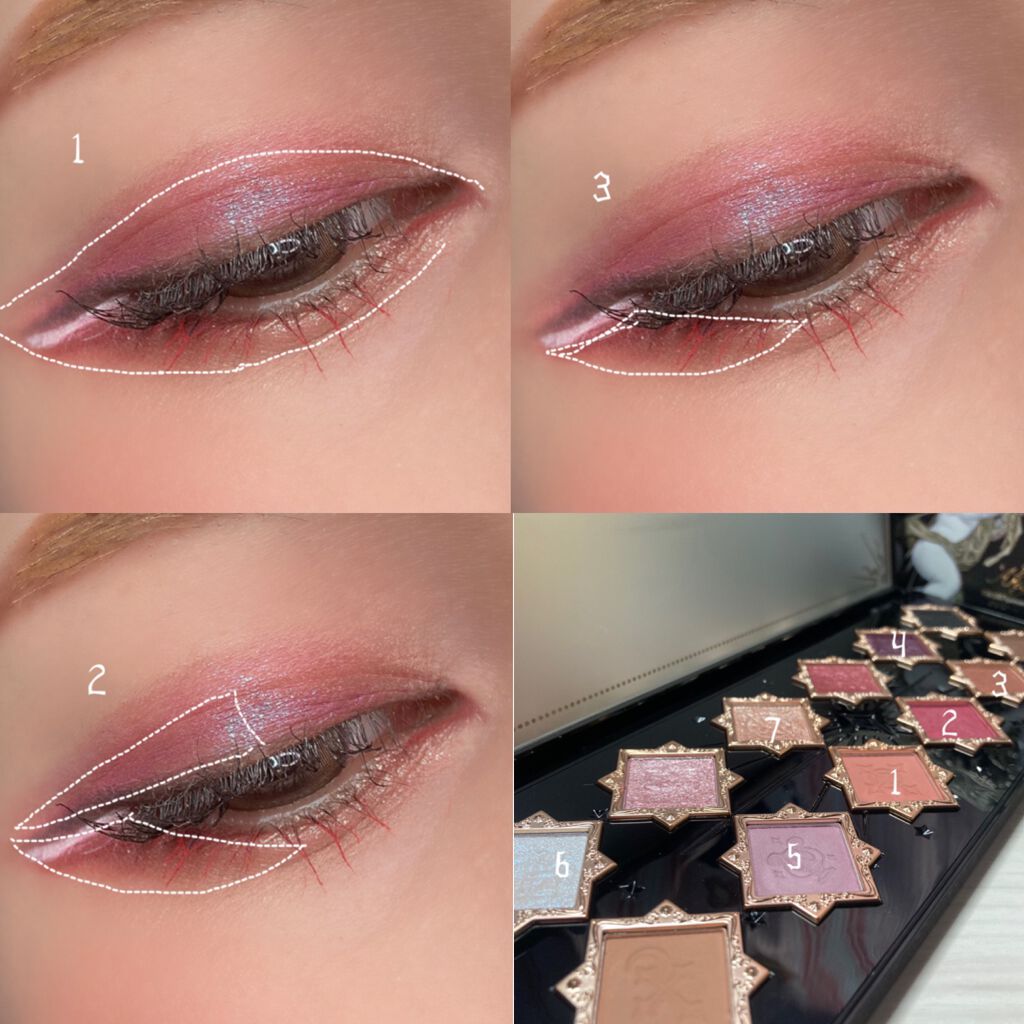 フラワーノーズ ダークエンジェル/ブリリアントプラス/アイシャドウパレットを使ったクチコミ（2枚目）