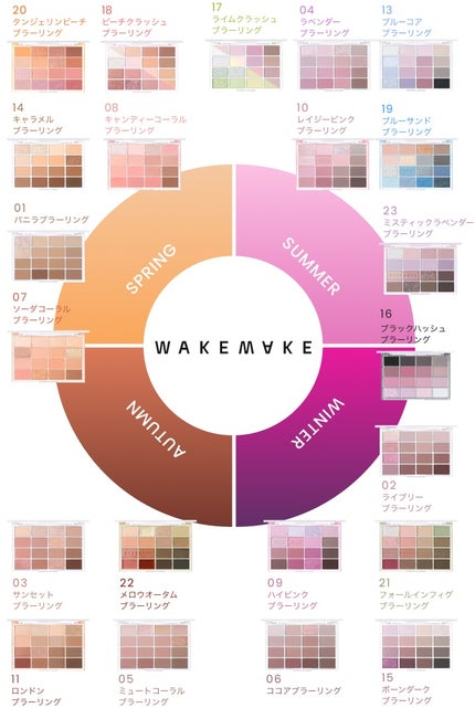 ソフトブラーリングアイパレット/wakemake/アイシャドウパレットを使ったクチコミ(1枚目)