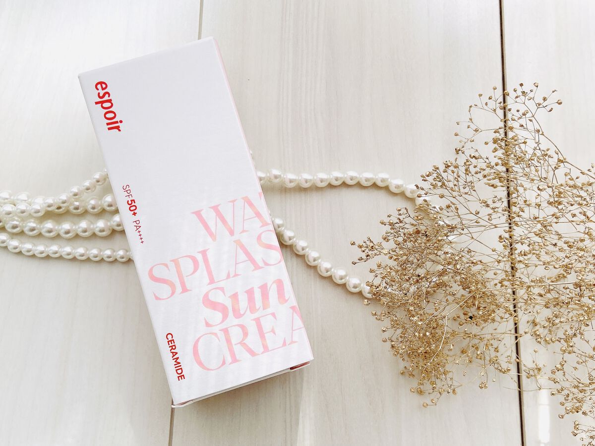 ウォータースプラッシュサンクリーム セラミド/espoir/日焼け止めクリームを使ったクチコミ（3枚目）