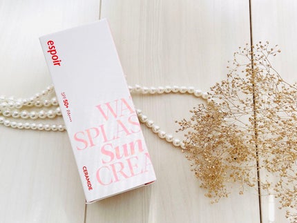 ウォータースプラッシュサンクリーム セラミド/espoir/日焼け止めクリームを使ったクチコミ(3枚目)