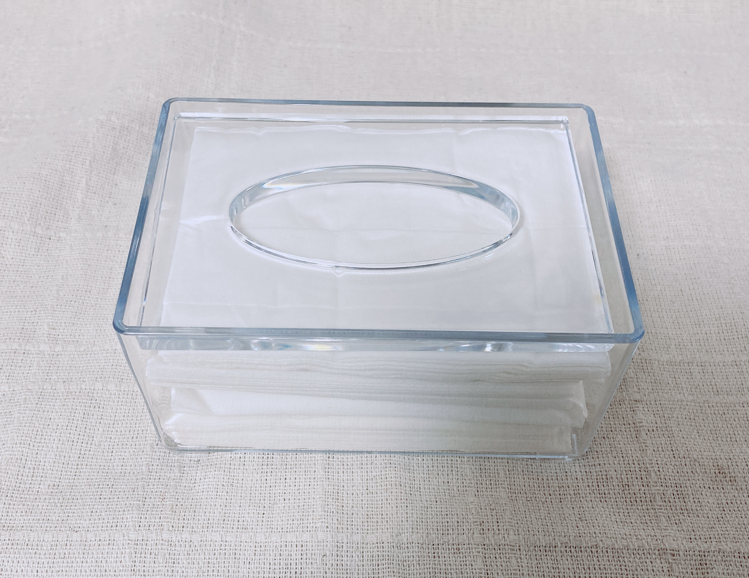 クリアティッシュケース/セリア/ティッシュを使ったクチコミ（2枚目）