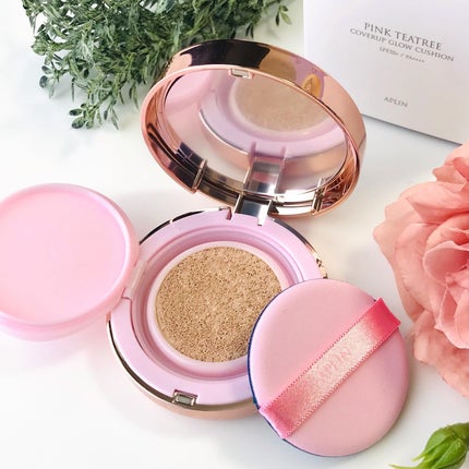 ピンクティーツリーカバーアップグロウクッション/APLIN/クッションファンデーションを使ったクチコミ(3枚目)