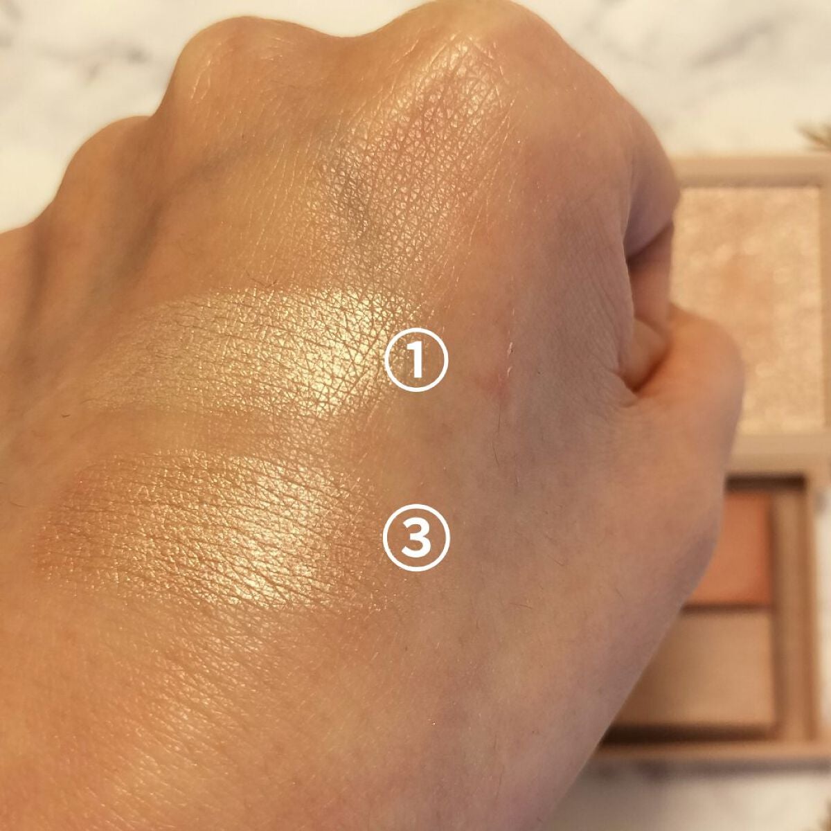 N&D パールハイライト/aZTK/パウダーハイライトを使ったクチコミ(5枚目)