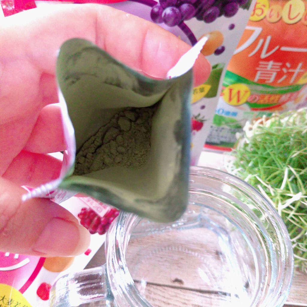 おいしいフルーツ青汁/ユーワ/青汁を使ったクチコミ（3枚目）