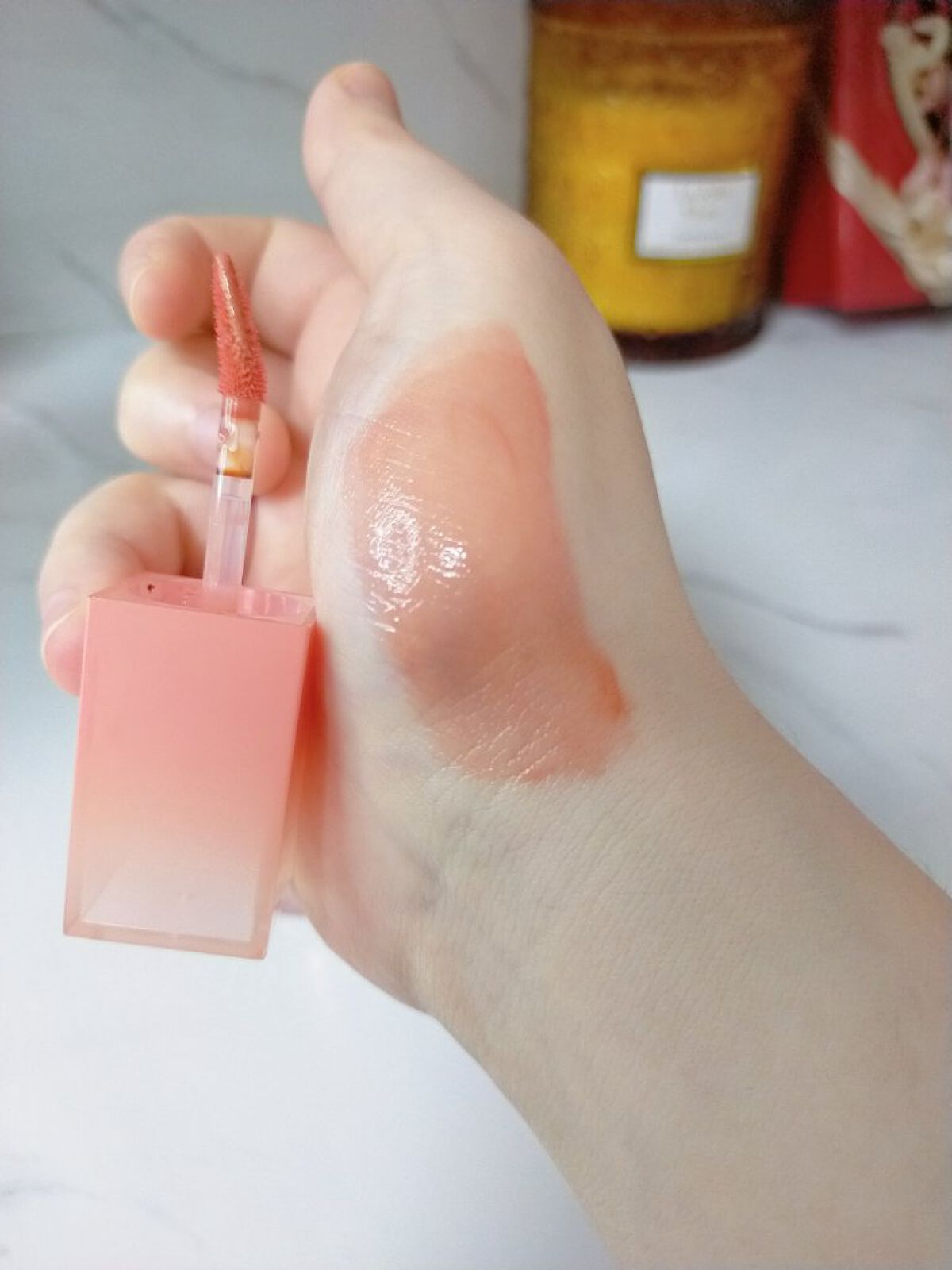 ジューシーデュイティント/dasique/リップティントを使ったクチコミ（3枚目）