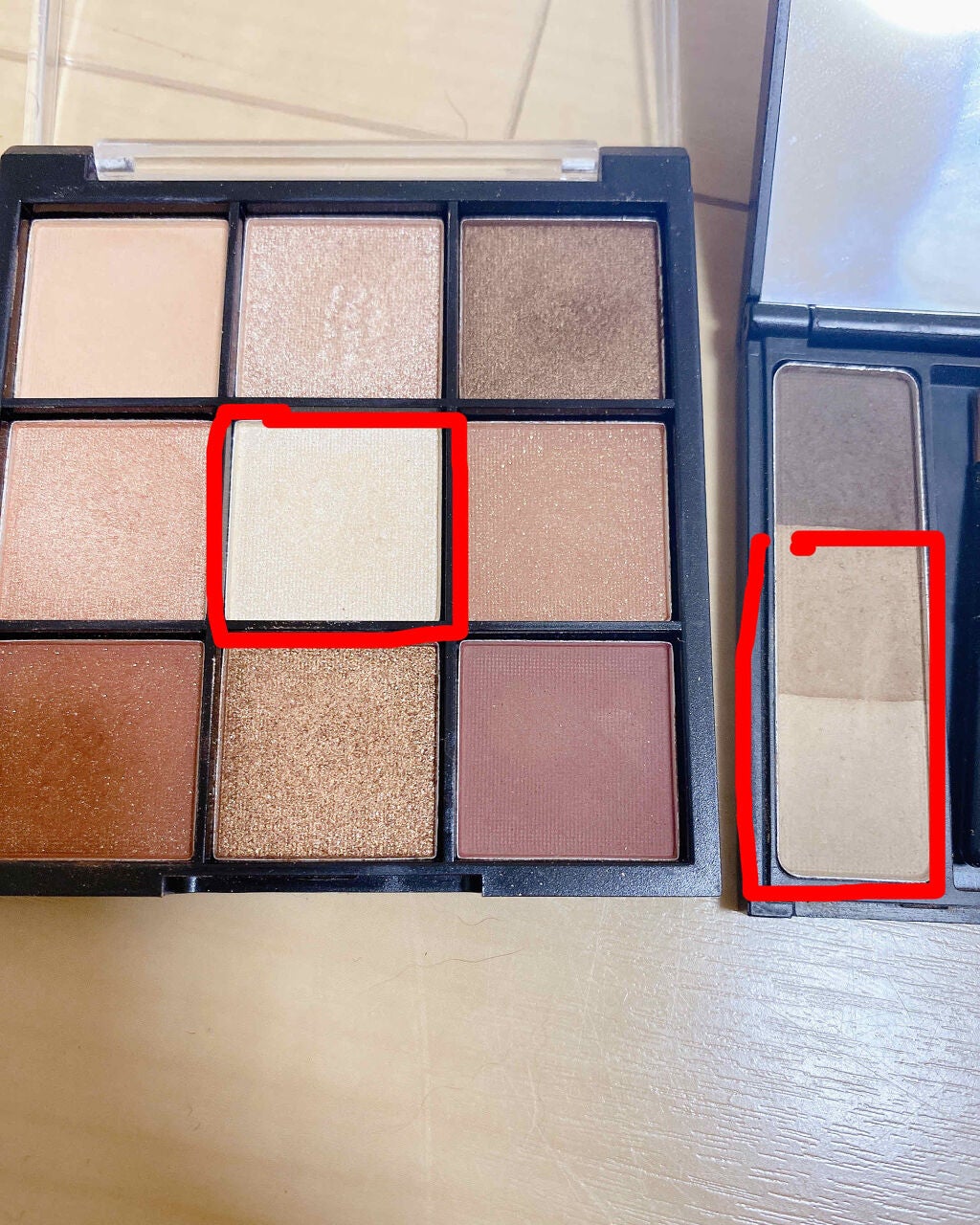 UR GLAM BLOOMING EYE COLOR PALETTE/U R GLAM/アイシャドウパレットを使ったクチコミ(3枚目)