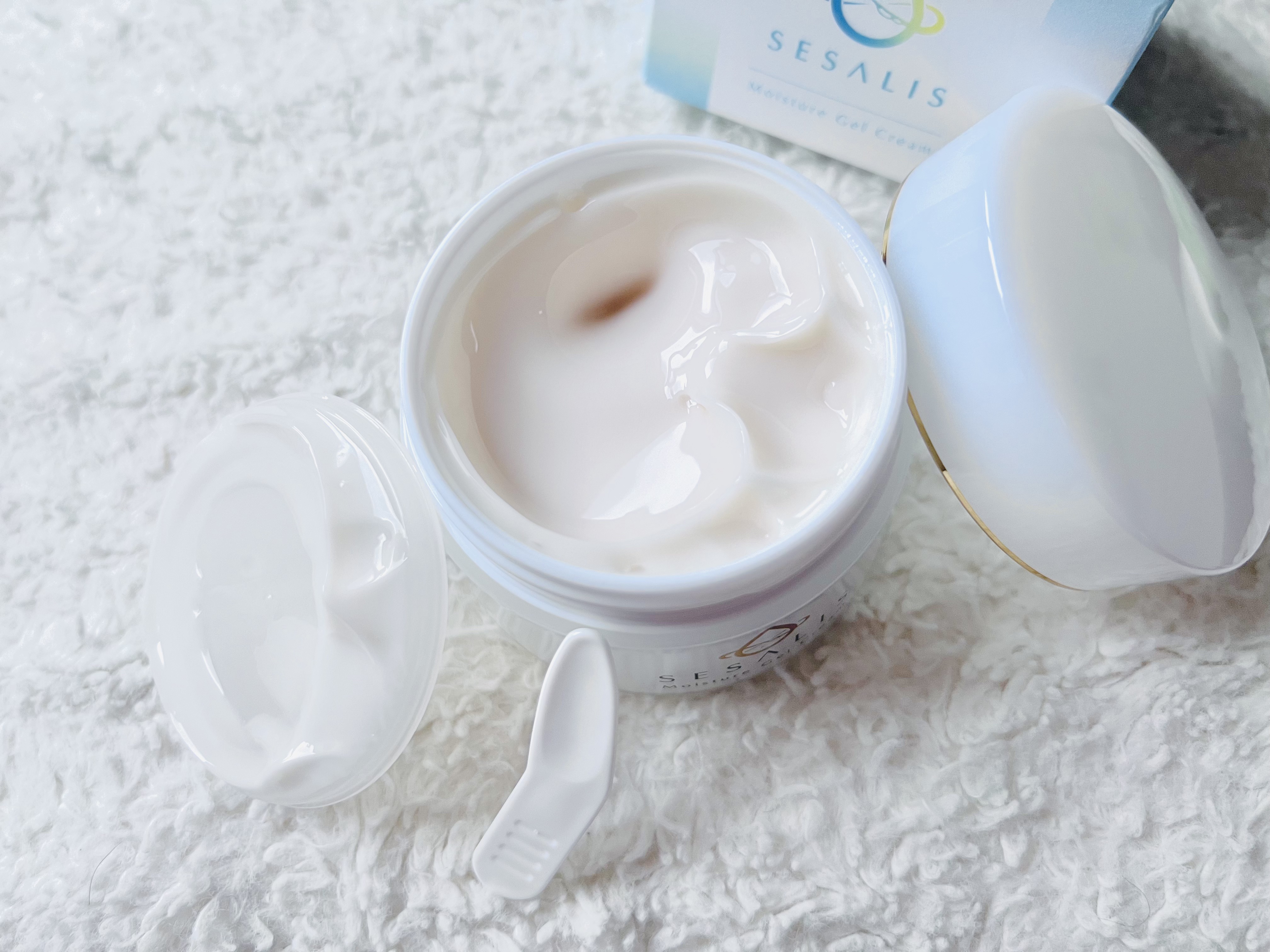 モイスチャージェルクリーム/SESALIS/フェイスクリームを使ったクチコミ（3枚目）