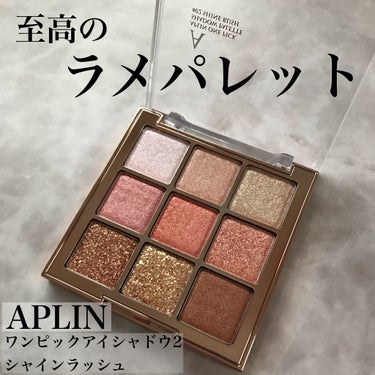 ワンピックアイシャドウパレット/APLIN/パウダーアイシャドウを使ったクチコミ（1枚目）