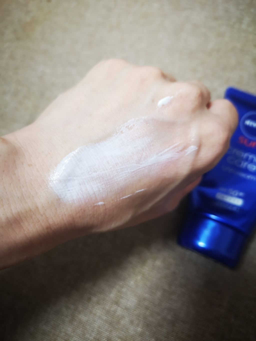 ニベアサン クリームケアUVクリーム/ニベア/化粧下地を使ったクチコミ（2枚目）