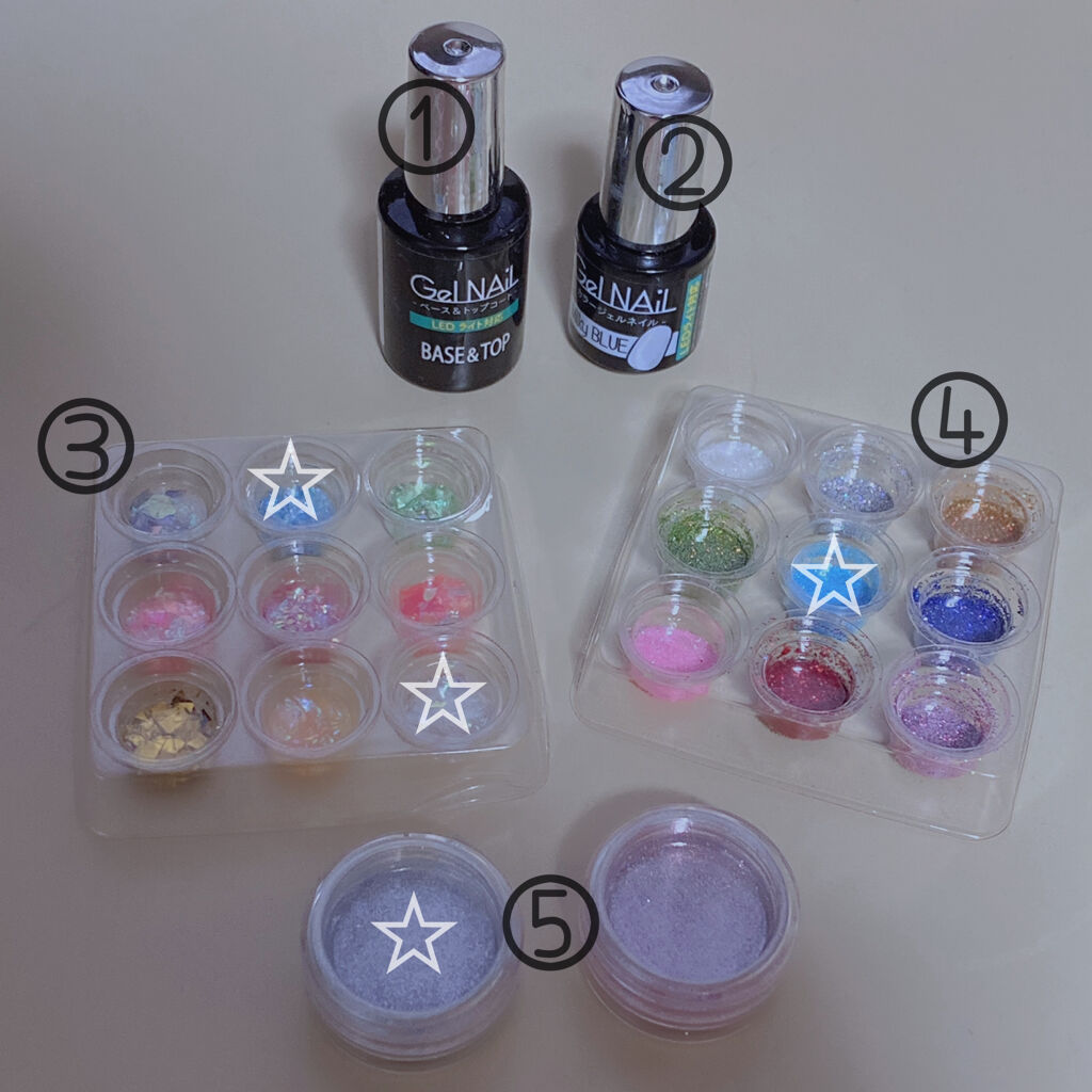 ジェルネイル（ライト対応）/セリア/ジェルネイルを使ったクチコミ（2枚目）