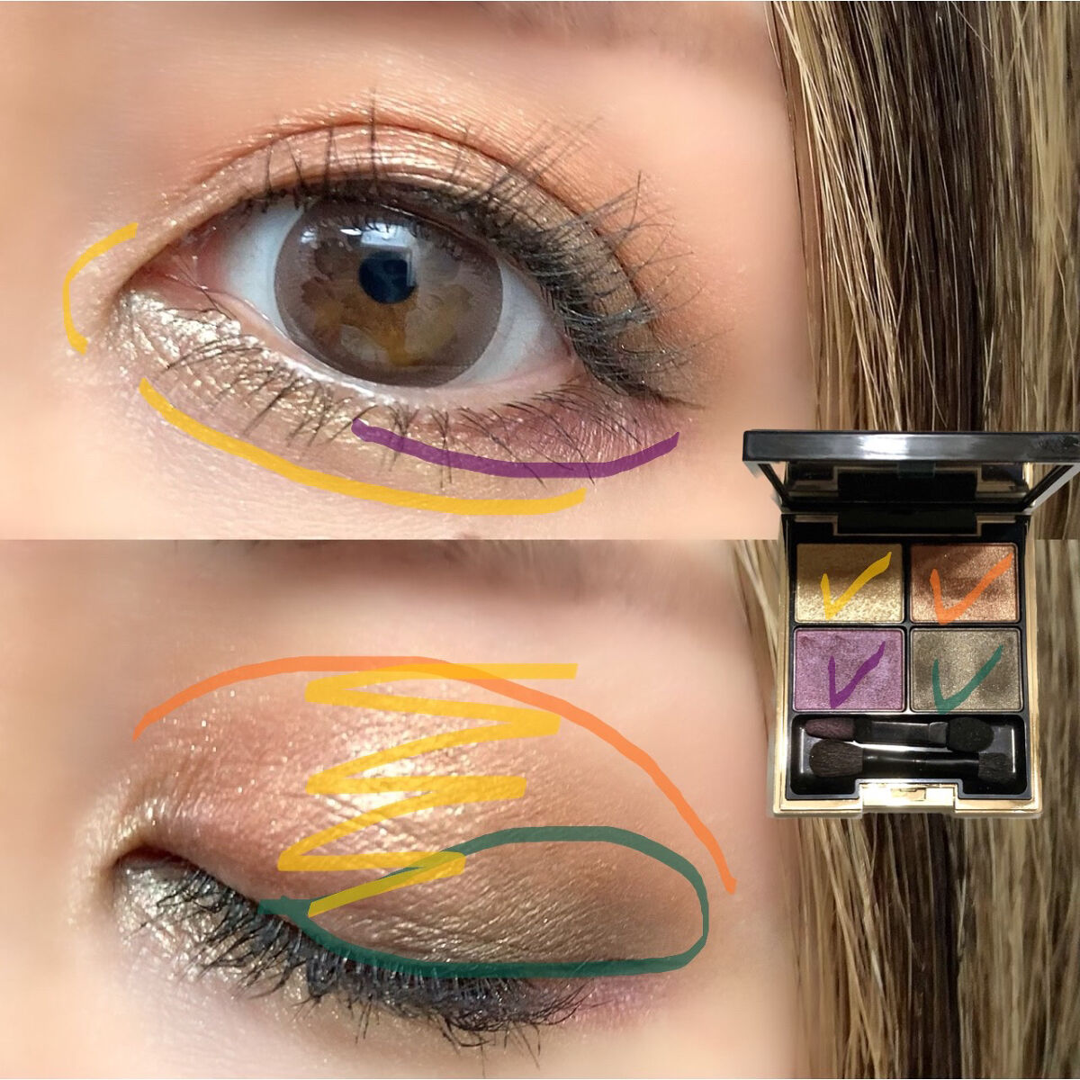 デザイニング カラー アイズ｜SUQQUの人気色を比較 - ツヤも粉質