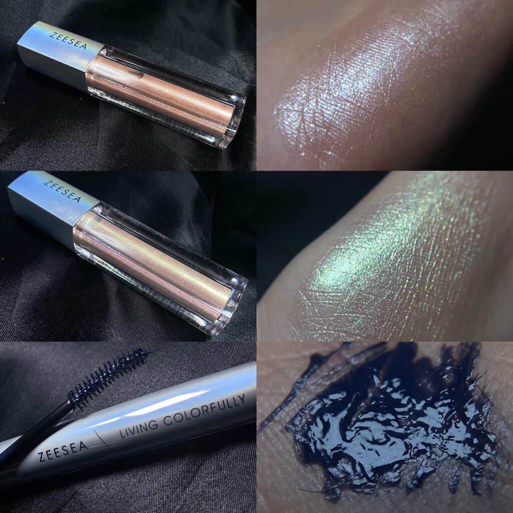 ダイヤモンドシリーズ 星空リキッドアイシャドウ/ZEESEA/リキッドアイシャドウを使ったクチコミ（2枚目）