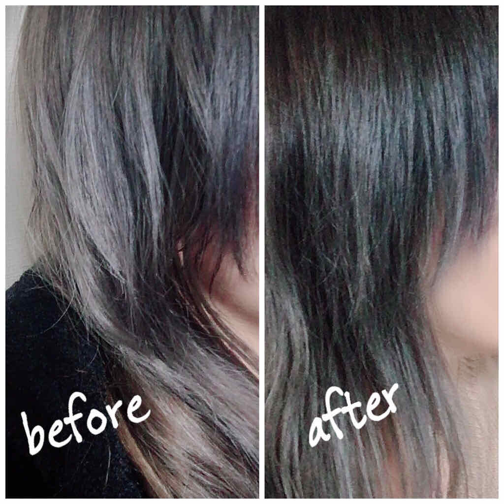 ヘアーオイル【シャイニーブラック】/ellips/ヘアオイルを使ったクチコミ(4枚目)