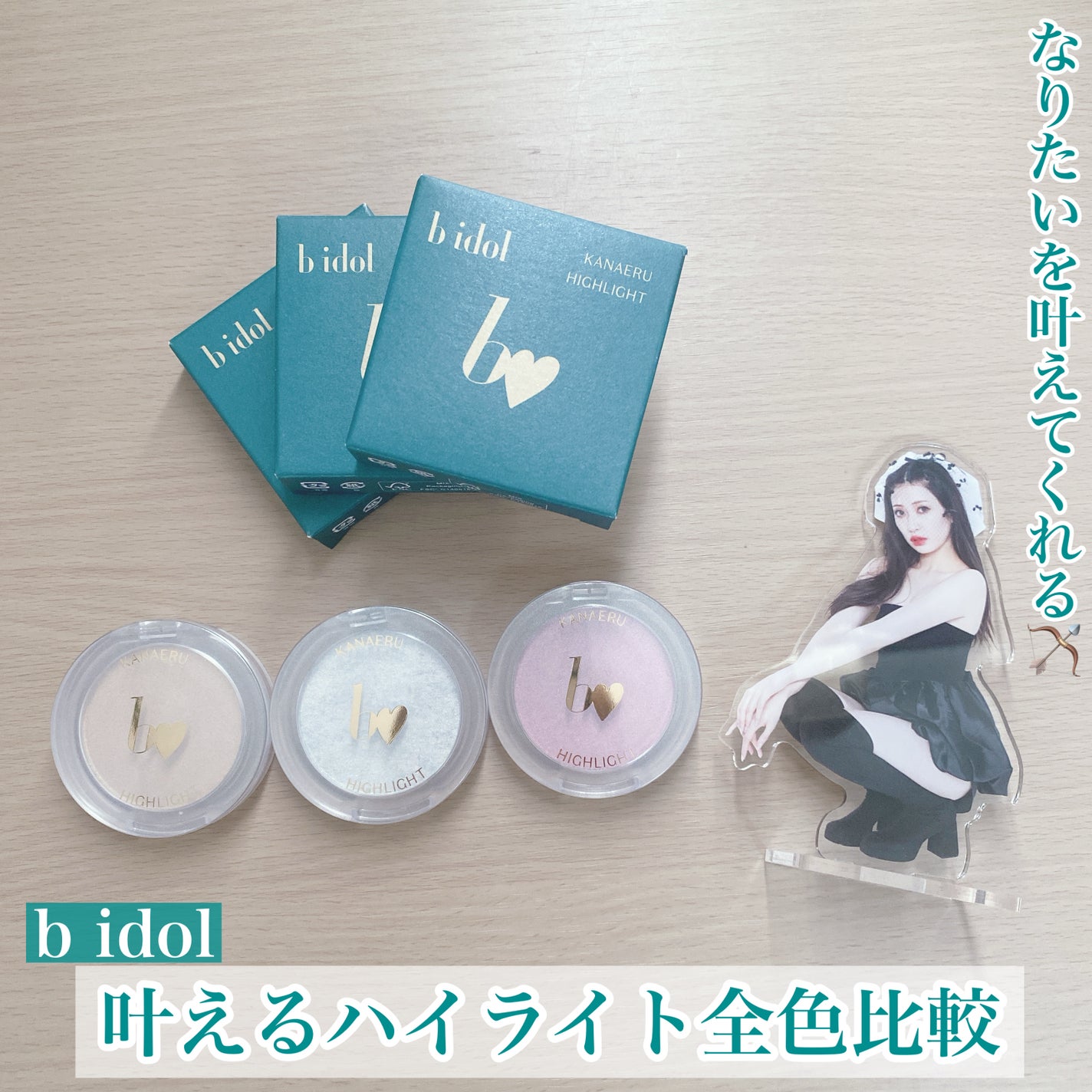 叶えるハイライト/b idol/パウダーハイライトを使ったクチコミ(1枚目)