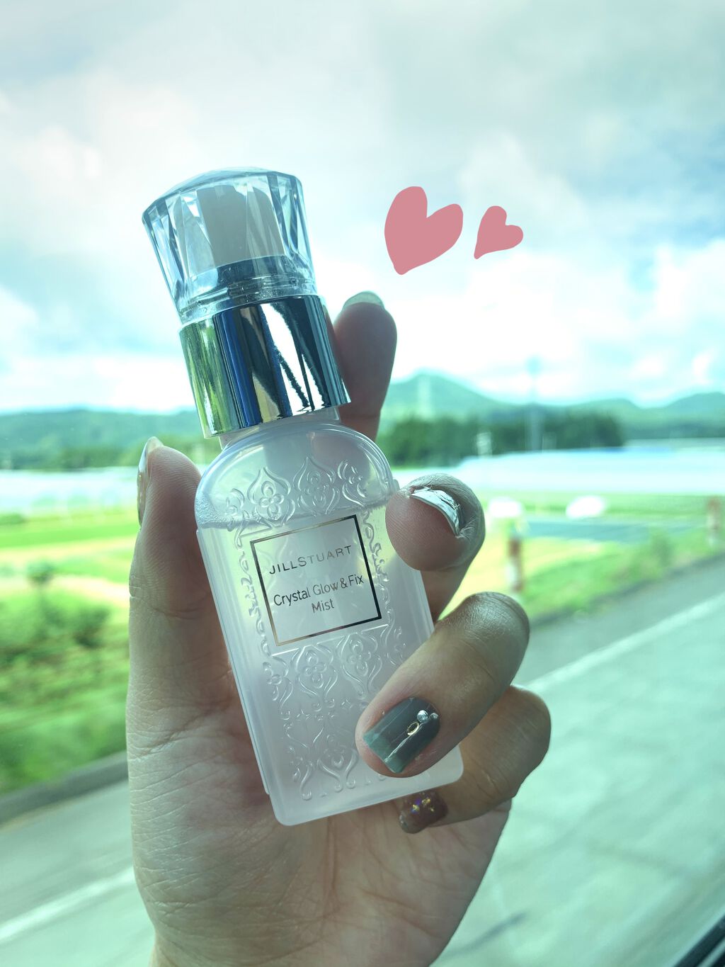 クリスタル グロウ&フィックス ミスト/JILL STUART/フィックスミストを使ったクチコミ（1枚目）