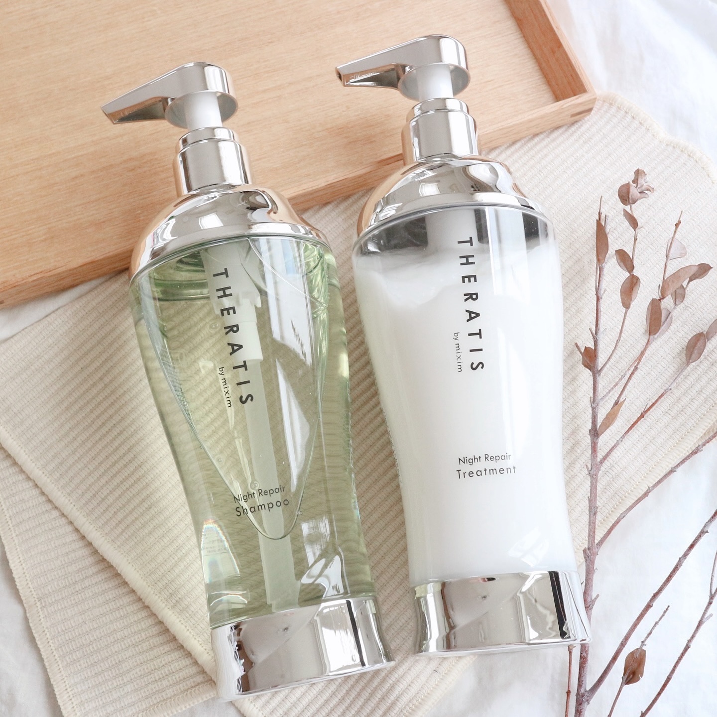 ナイトリペア シャンプー/ヘアトリートメント/THERATIS/シャンプー・コンディショナーを使ったクチコミ（1枚目）