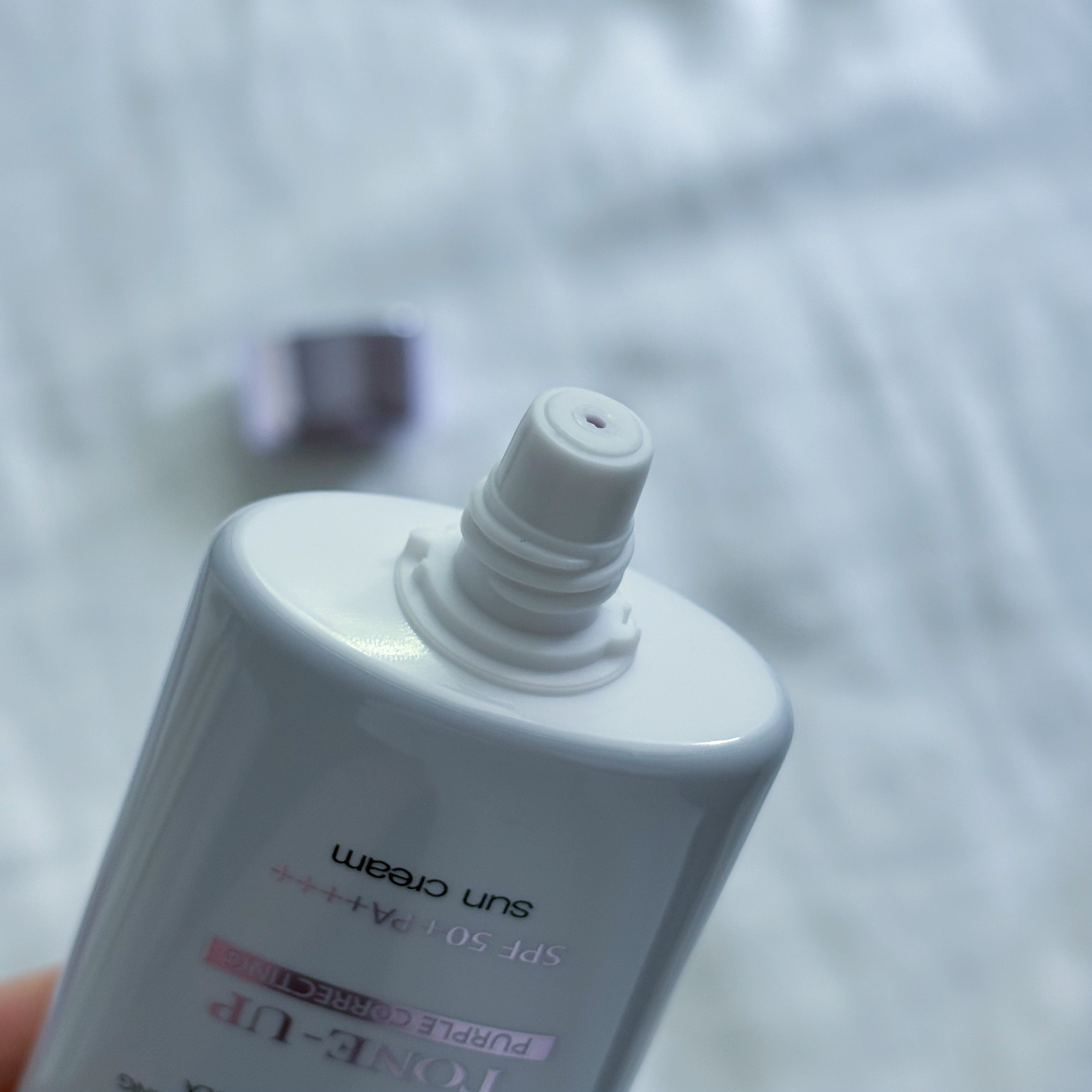 ダルバ ウォータフル トーンアップ サンクリーム(パープル)/ダルバ/日焼け止めクリームを使ったクチコミ（3枚目）