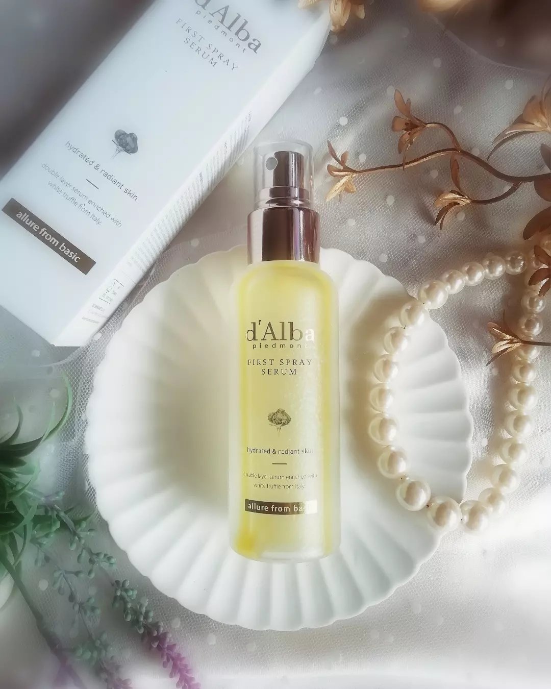 ダルバ ホワイトトリュフファーストスプレーセラム/ダルバ/ミスト状化粧水を使ったクチコミ（1枚目）
