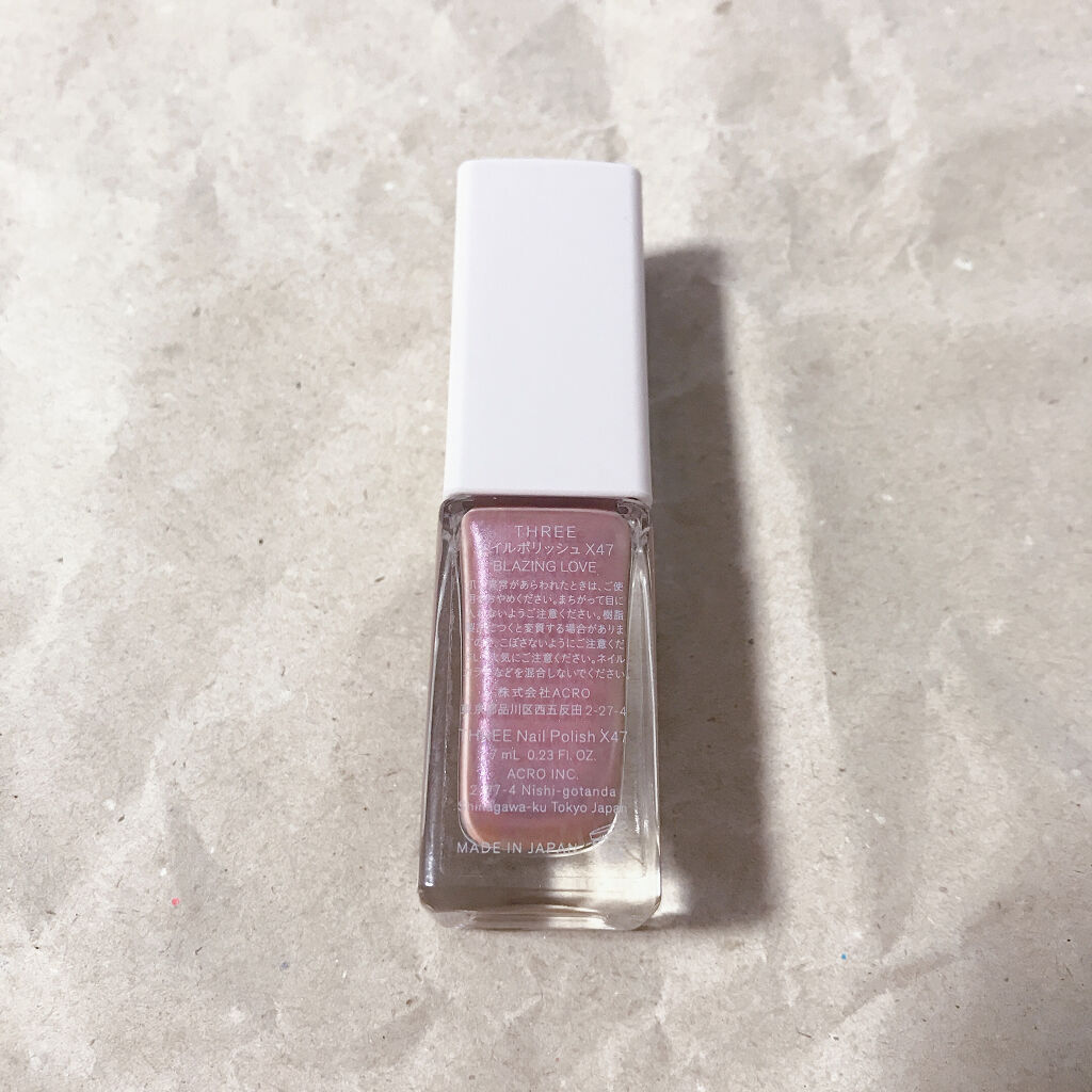 ネイルポリッシュ X47 BLAZING LOVE/THREE/マニキュアを使ったクチコミ（3枚目）