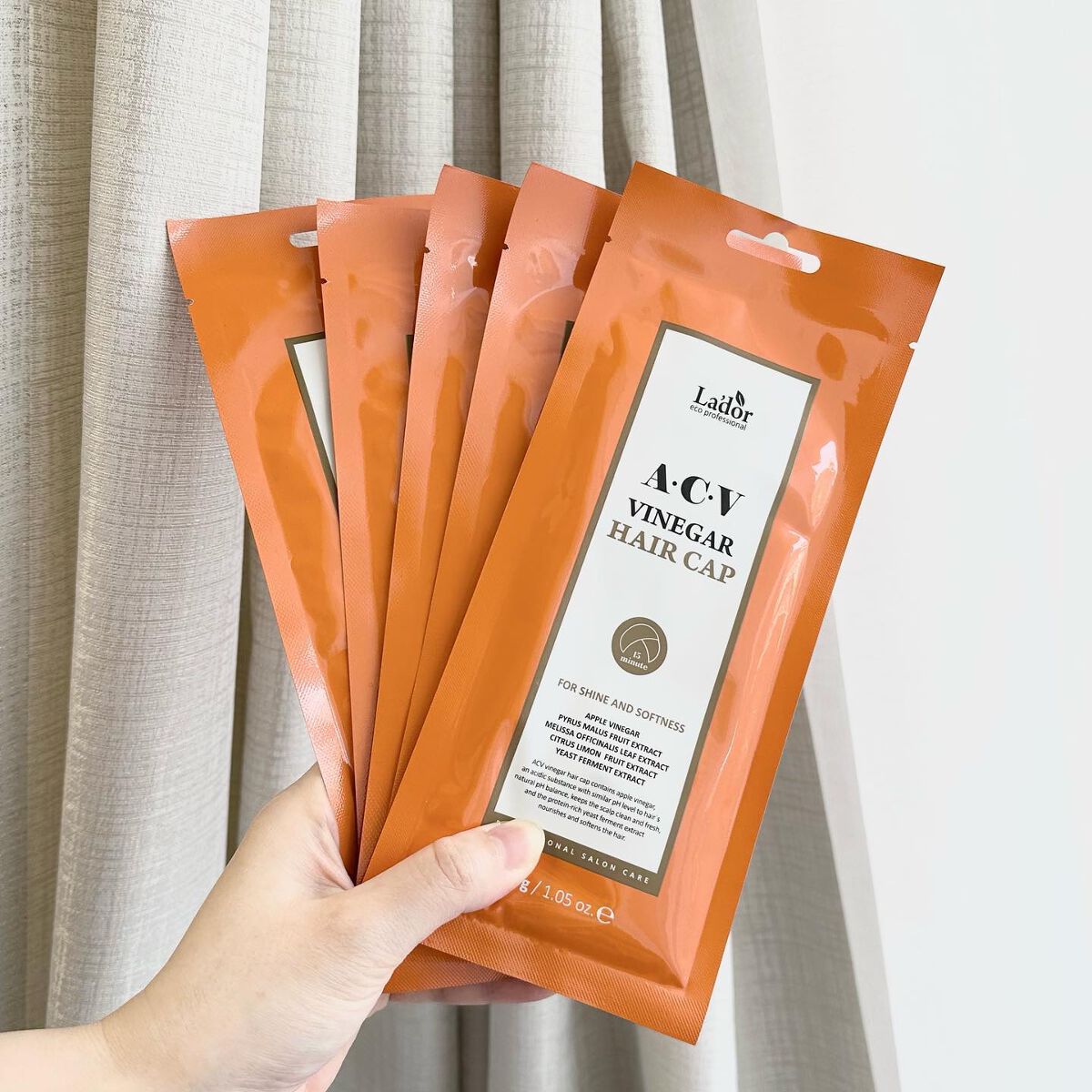 ACV VINEGAR HAIR CAP /La'dor/アウトバストリートメントを使ったクチコミ(3枚目)