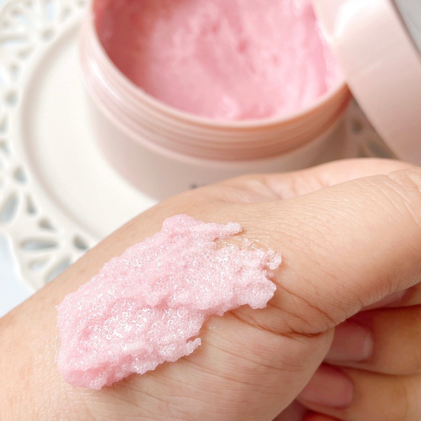 Q+Me スウィート ボム タラソ スクラブ/AGARISM/バスト・ヒップケアを使ったクチコミ(3枚目)