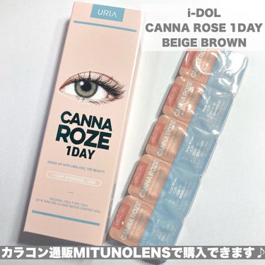 CANNA ROSE DAILY/i-DOL/カラーコンタクトレンズを使ったクチコミ（2枚目）