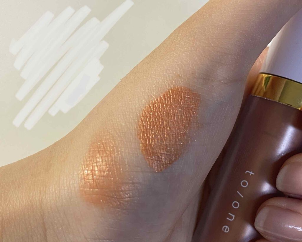 トーン ペタル リキッド アイシャドウ/to/one/リキッドアイシャドウを使ったクチコミ(2枚目)