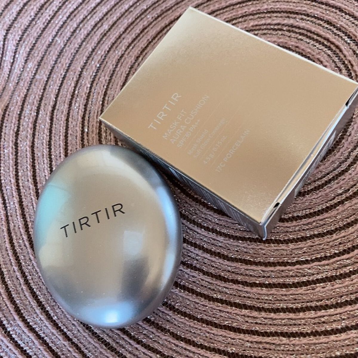 マスクフィットオーラクッション 17C ポーセリン(PORCELAIN)(ミニ)/TIRTIR(ティルティル)/クッションファンデーションを使ったクチコミ（1枚目）