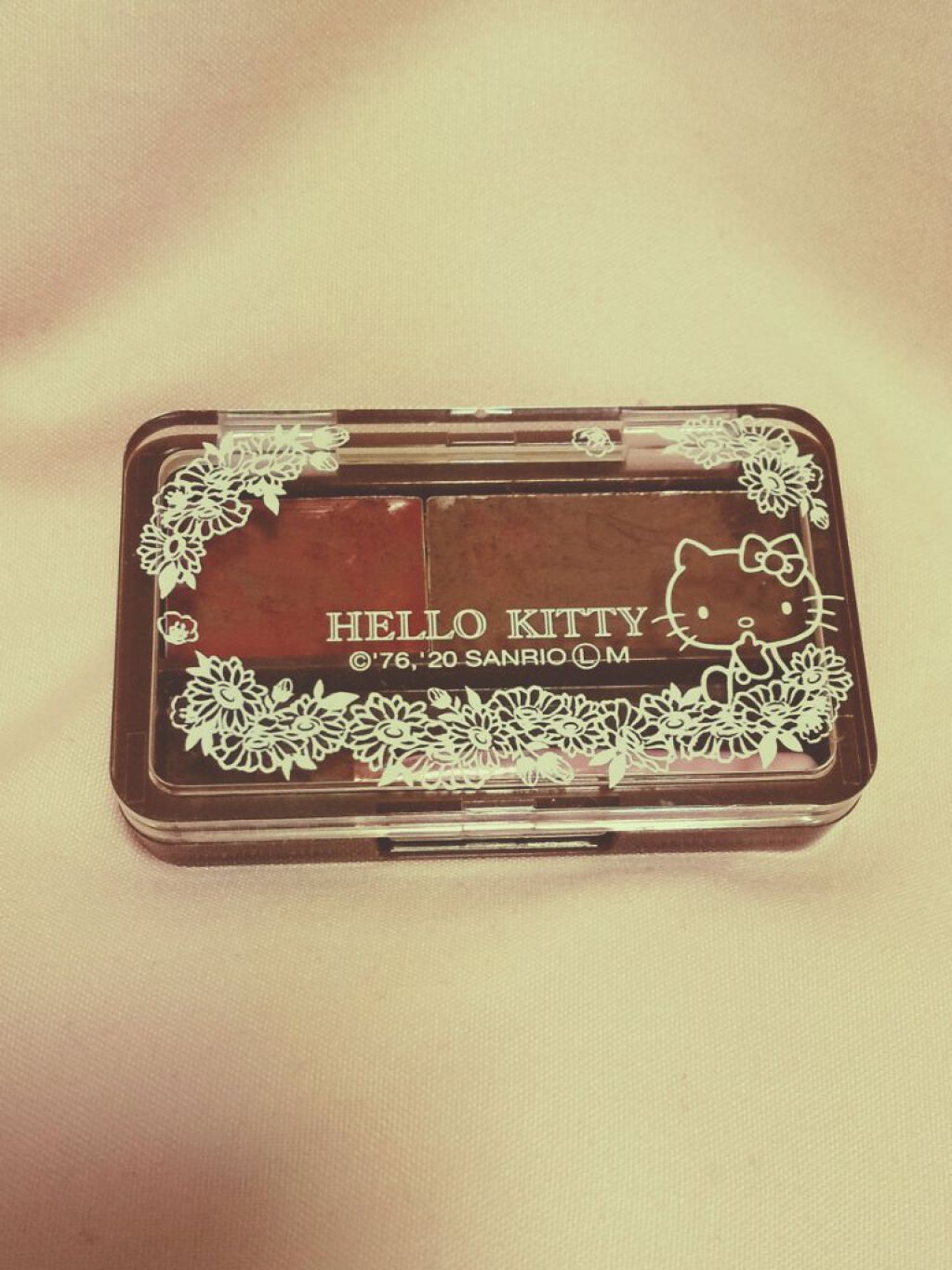 ブルーミングキティ アイブロウパウダー/DAISO/パウダーアイブロウを使ったクチコミ（1枚目）