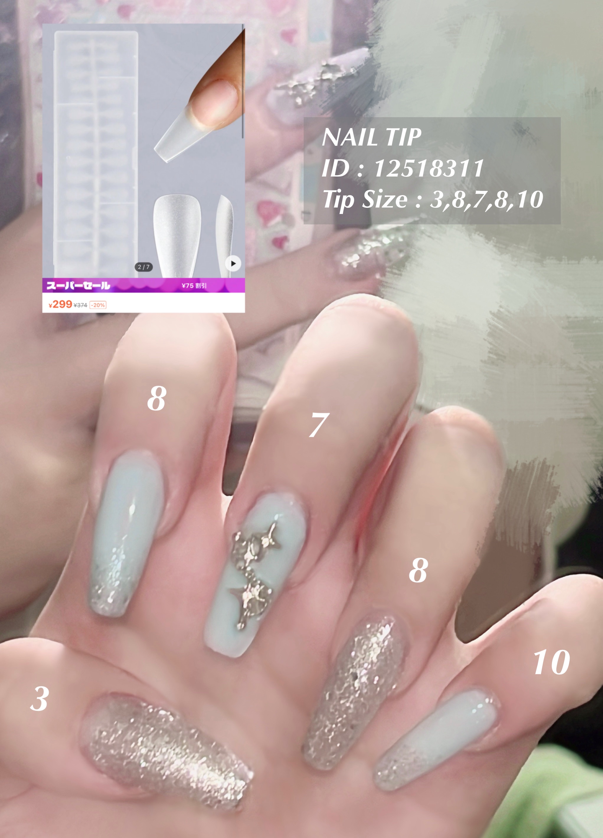 BRG ジェルネイル 31 ブルーグレー/DAISO/ジェルネイルを使ったクチコミ（3枚目）