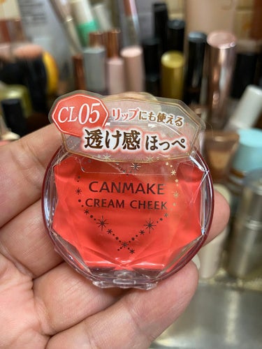 リサ・ラーソン♡クッションファンデマニア on LIPS 「#CANMAKE#チークス#CL05血色感欲しくて(^o^)👌..」（1枚目）