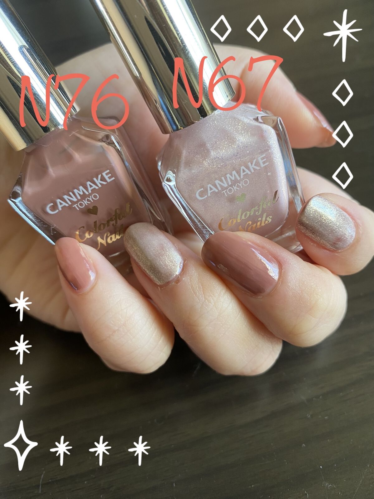 カラフルネイルズ/キャンメイク/マニキュアを使ったクチコミ（2枚目）