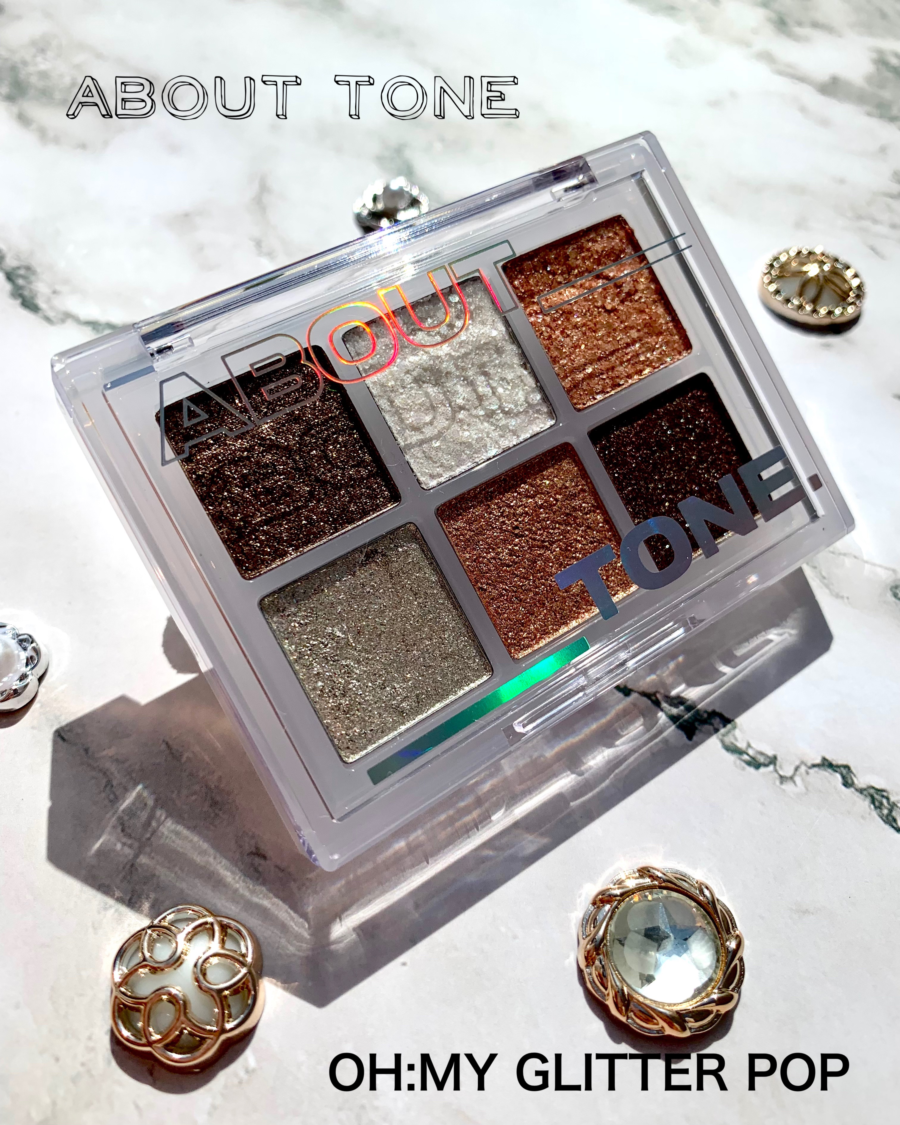 オーマイグリッターポップ/ABOUT TONE/アイシャドウパレットを使ったクチコミ（1枚目）