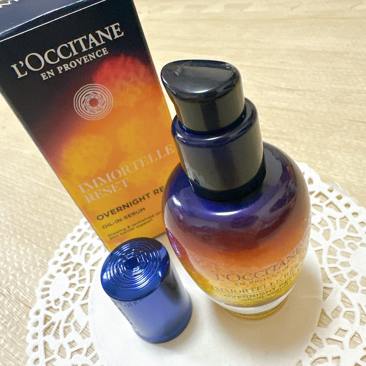 イモーテル オーバーナイトリセットセラム/L'OCCITANE/美容液を使ったクチコミ(4枚目)