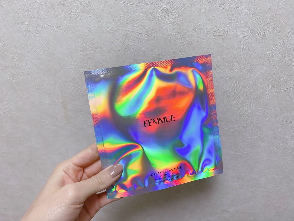 ドリームグロウマスクPF（ハリ・エイジングケア）/FEMMUE/シートマスク・パックを使ったクチコミ（1枚目）