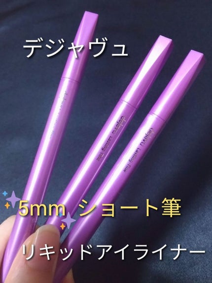 「密着アイライナー」ショート筆リキッド/デジャヴュ/リキッドアイライナーを使ったクチコミ(1枚目)