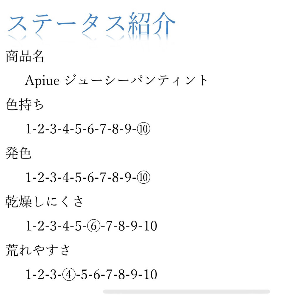アピュー ジューシーパン ティント/A’pieu/リップティントを使ったクチコミ（3枚目）