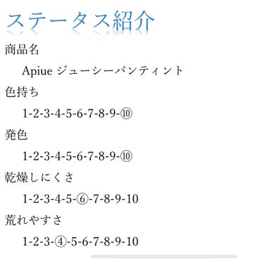 アピュー ジューシーパン ティント/A’pieu/口紅を使ったクチコミ（3枚目）