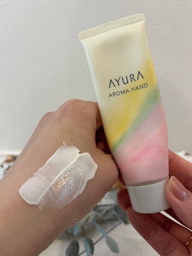 AYURA アロマハンドのクチコミ「⚪️AYURA アロマハンド　50ml（ハンドクリーム）

初めての使用です!🥰2/3強くらい.....」（1枚目）