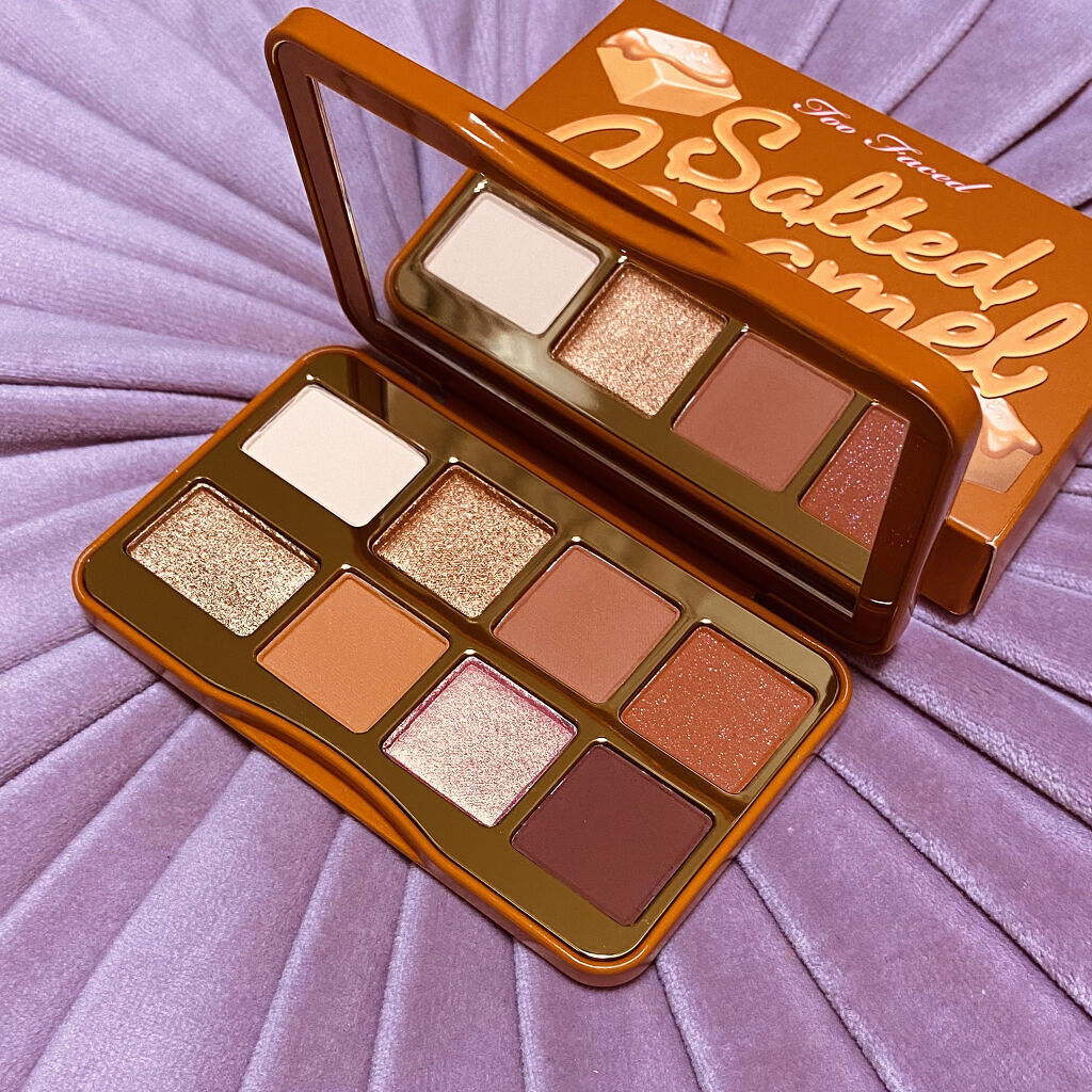 ソルテッド キャラメル ミニ アイシャドウ パレット/Too Faced/アイシャドウパレットを使ったクチコミ（2枚目）