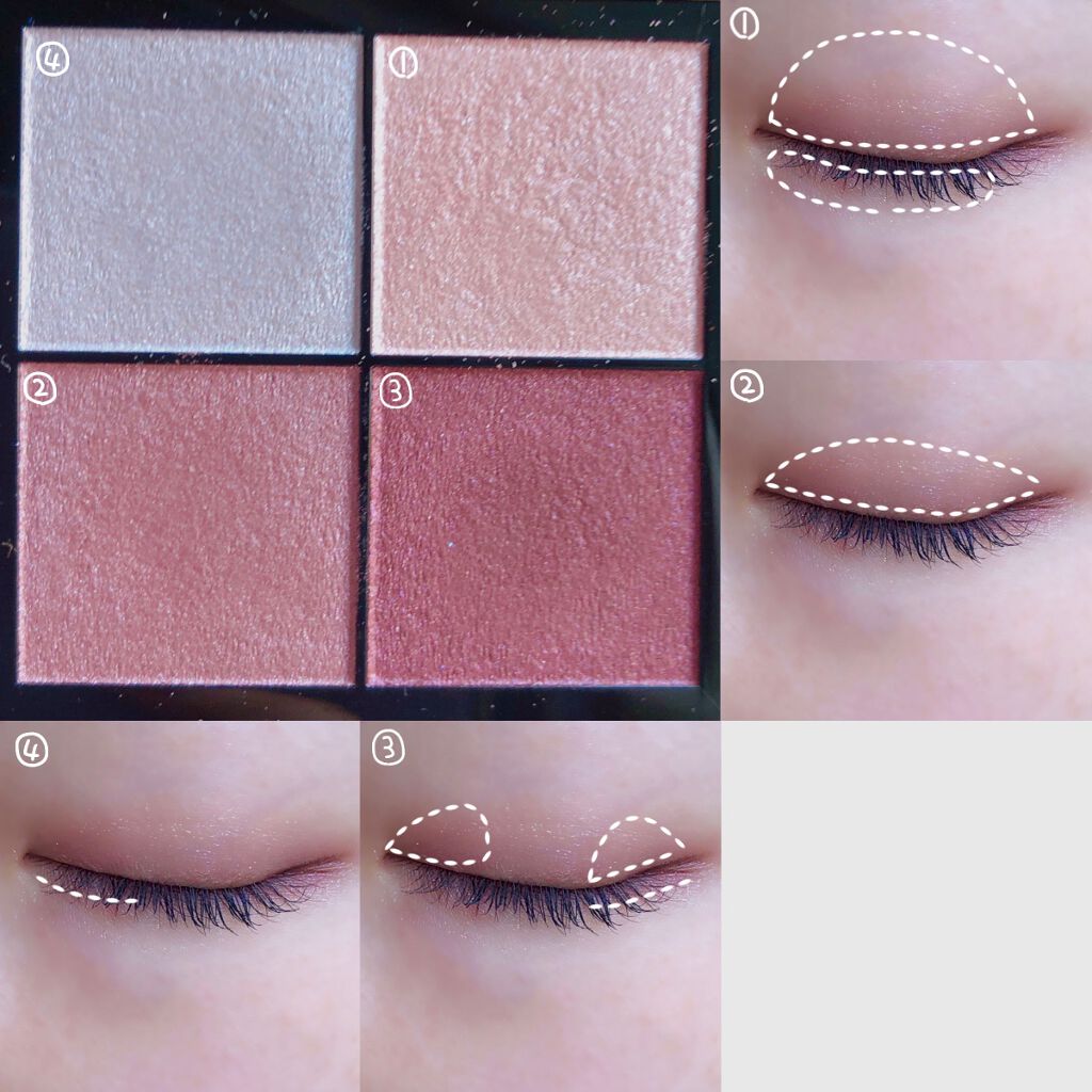 リアルクローズシャドウ/excel/アイシャドウパレットを使ったクチコミ(6枚目)