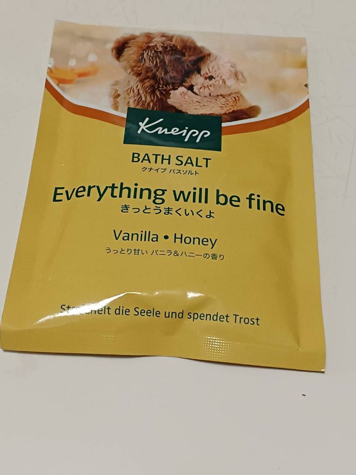 クナイプ バスソルト バニラ&ハニーの香り/クナイプ/無機塩系入浴剤を使ったクチコミ(1枚目)