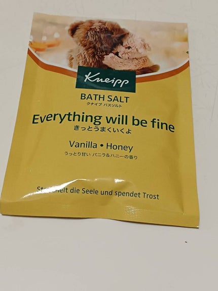 クナイプ バスソルト バニラ&ハニーの香り/クナイプ/無機塩系入浴剤を使ったクチコミ(1枚目)