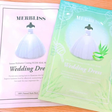 #MERBLISS
#パック
#マスクパック
#WeddingDress
#韓国コスメ

韓国のパック山ほどある種類の中で
私はこれがダントツで1位！！
ほんまにつけ心地最高やし、
ピリピリ感もなく、保